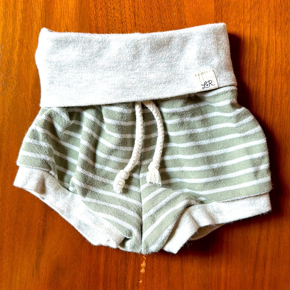 12-18month Little Road Co safe and cream shorties